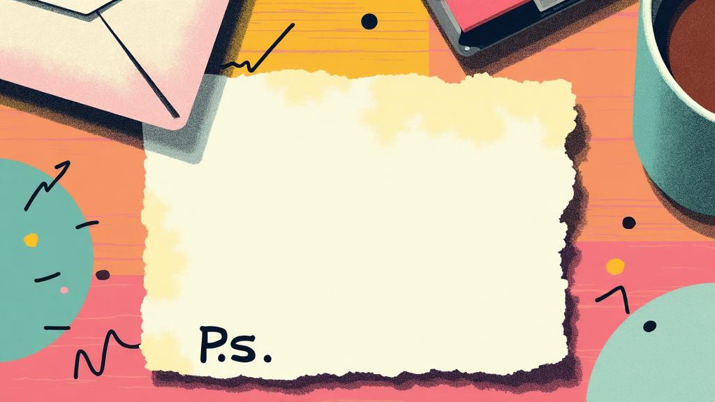 Illustration for the article: Do P.S. Lines Work in Cold Emails?